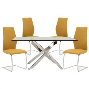 xenon-rectangular-glass-dining-table-4-bernie-pumpkin-chair