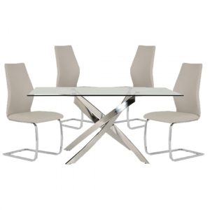 xenon-rectangular-glass-dining-table-4-bernie-taupe-chairs