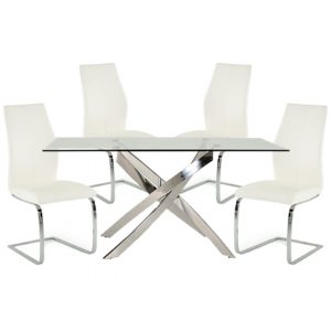xenon-rectangular-glass-dining-table-4-bernie-white-chairs