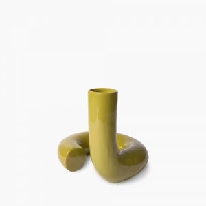 hkliving-ceramic-twisted-vase-glossy-olive-p42467-2842401_image summer sale cult furniture, MySmallSpace UK