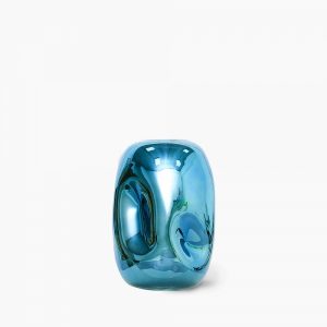 hkliving-glass-vase-blue-chrome-p42473-2841942_image summer sale cult furniture, MySmallSpace UK