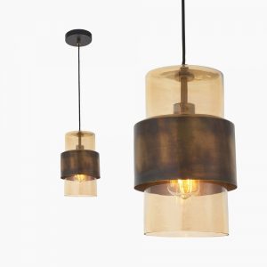 marley-pendant-light-antique-brass-amber-p40702-2818062_image summer sale cult furniture, MySmallSpace UK