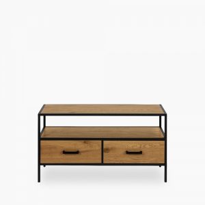 seaford-open-tv-stand-oak-black-p41020-2845802_image summer sale cult furniture, MySmallSpace UK