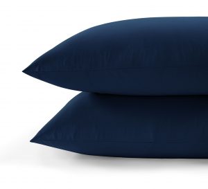STANDARDPILLOWCASEINNAVYPEONY