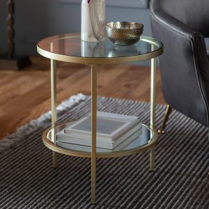 Adoi-Metal-Side-Table-in-Champagne-Image-2