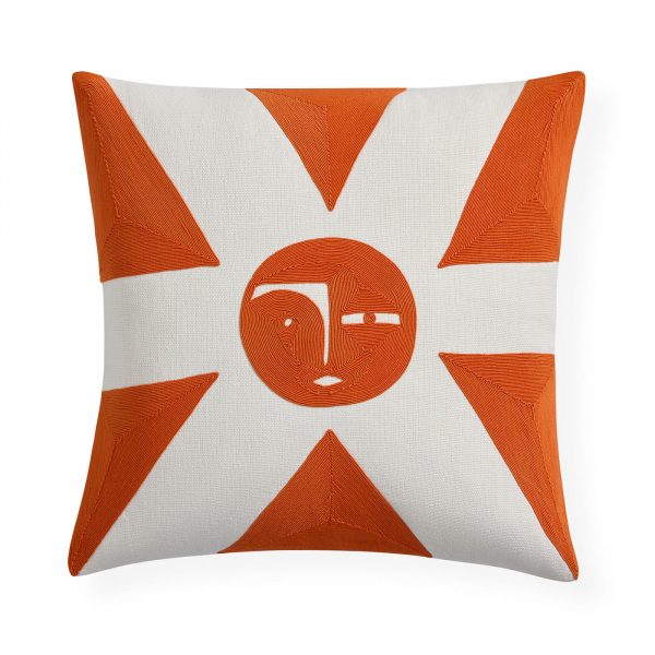 Biarritz_Sun_Pillow_Orange_Front_Spring23_Silo