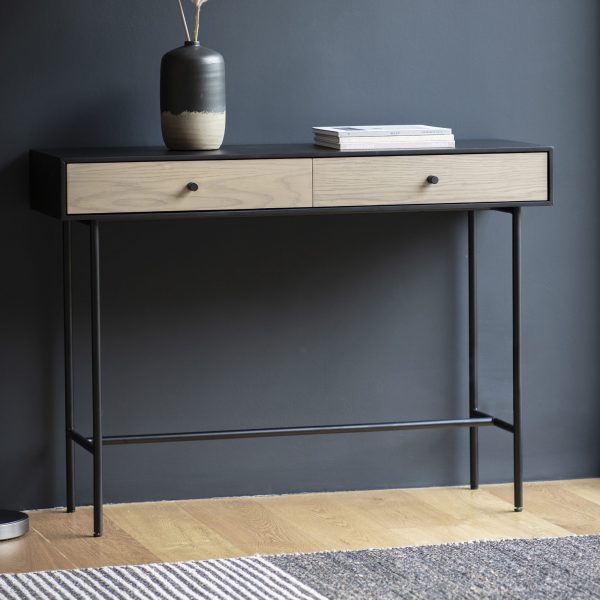 Cadbury-Light-Wood-2-Drawer-Console-Table-Image-2