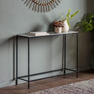Calgary-Metal-Console-Table-in-Light-Grey-Image-2