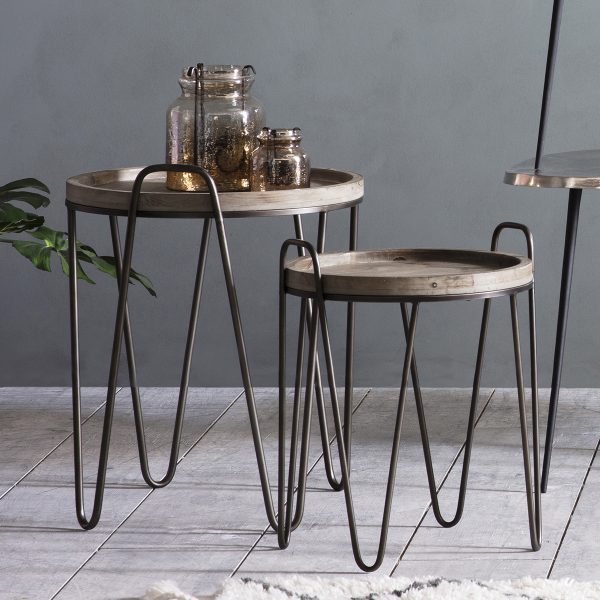 Duffy-Light-Fir-Wood-Nest-of-2-Tables-Image-2