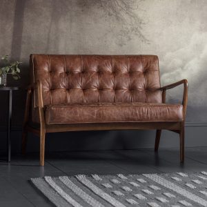 Hemming-Leather-2-Seater-Sofa-in-Brown-Image-2