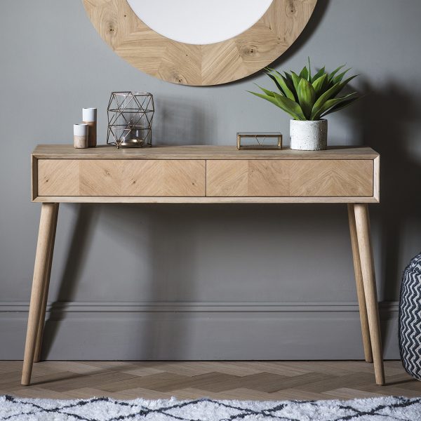 Messina-Light-Oak-2-Drawer-Console-Table-Image-2