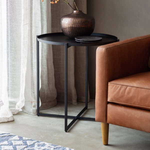 Sarana-Metal-Round-Coffee-Table-in-Black-Image-2