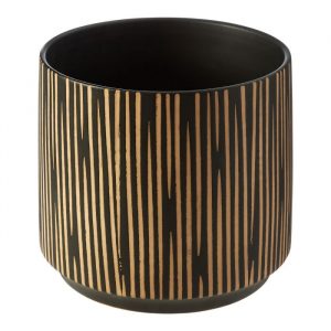 CeramicHoneyStripedPlanter2