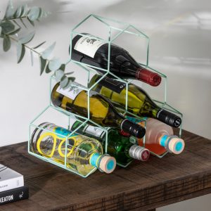 GreenMetalWineRack