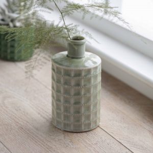 GreenTexturedBottleVase