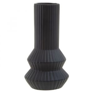 Matte_Black_Modern_Ribbed_Vase