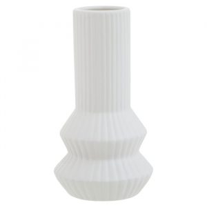 Matte_White_Modern_Ribbed_Vase