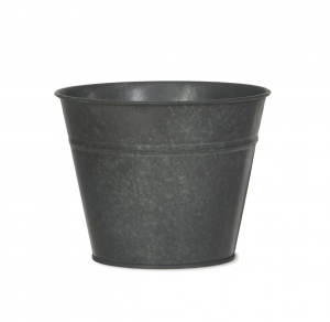 MediumBlackMetalPlantPot