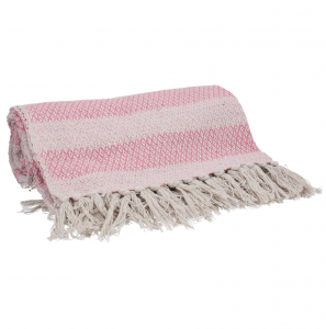 Pink_Striped_Cotton_Throw_150cm