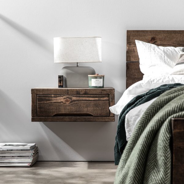 WansbeckFloatingSolidWoodBedsideTable