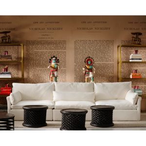 57575-volcanosofawhite-nicholasnicklebywallpaper-evansbookcase-banilekestools