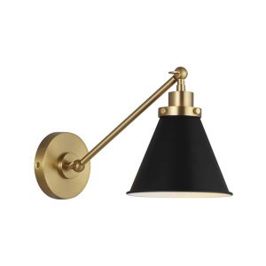 1093995-wellfleet-single-arm-cone-task-sconce-black-and-brass