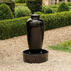 Anais_tall_urn_water_feature_black