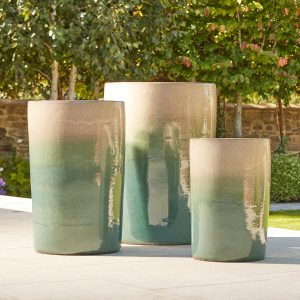 Elise_Tall_Glazed_Plant_Pot_Turquoise_Fade_Group