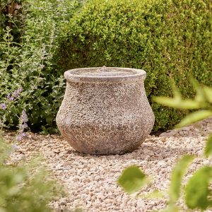 Remi_ancient_stone_effect_glazed_water_feature_for_garden