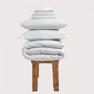 300ThreadCountPercaleBrookshireBeddingSet-BrilliantWhite