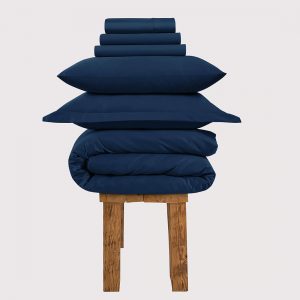 800ThreadCountGrandSplendourLuxButterySmooth-NavyPeonyBeddingSet
