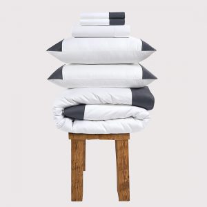 800ThreadCountHarrogateLuxButterySmoothDuvetCover-GraphiteGreyBeddingSet