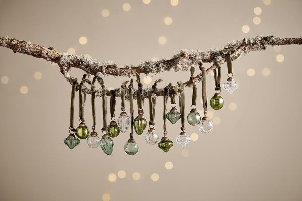 Adisa-Bauble-Jar-Mixed-Green-Clear-Set-of-16-nkuku