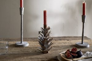 EC27-EC2701-Elagalu_Pine_Cone_Candle_Holder-Large-Aged_Zinc-Nkuku-1