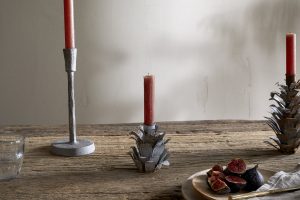 EC28-EC2801-Elagalu_Pine_Cone_Candle_Holders-Set_of_2-Aged_Zinc-Nkuku-2