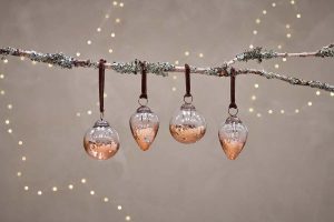 Nevasa-Baubles-Clear-Antique-Copper-Set-of-4-nkuku