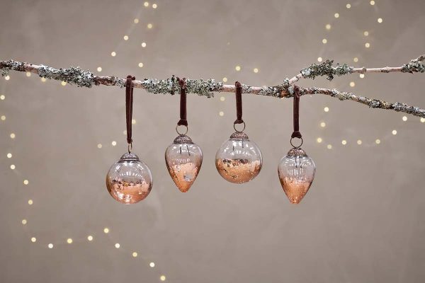 Nevasa-Baubles-Clear-Antique-Copper-Set-of-4-nkuku