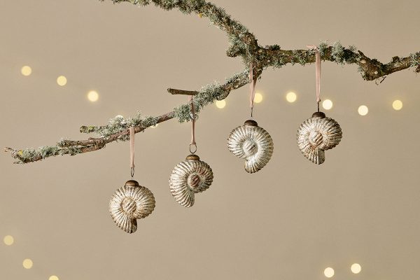 Sachin-Shell-Baubles-Rustic-Gold-Set-of-4-nkuku