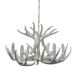 xxx6749_brodick_resin_antler_6_light_fitting_unlit_detail
